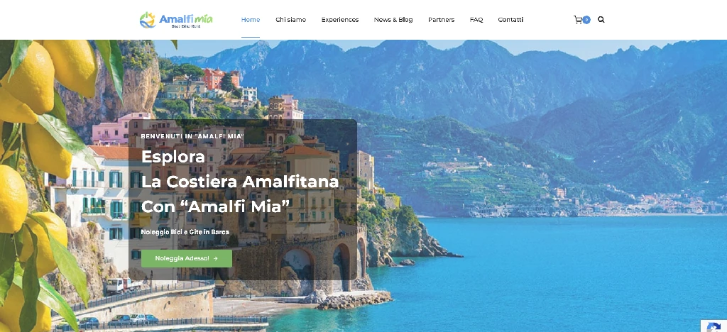 AmalfiMia - Boat Bike Rent - sito web prenotazione barca e bici elettrica