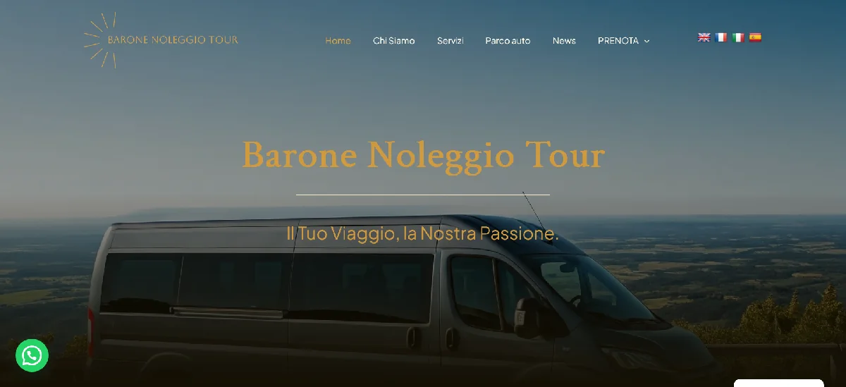 Barone Noleggio Tour - Sito web noleggio auto in wordpress